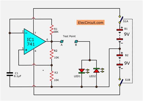 diode-drop test|diode tester circuit diagram.